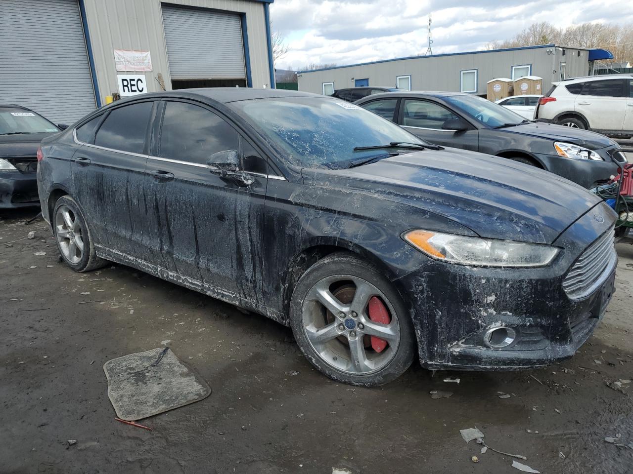2013 Ford Fusion VIN 3FA6P0HR6DR258754 Copart auction photo, burn - engine damage thumbnail 4