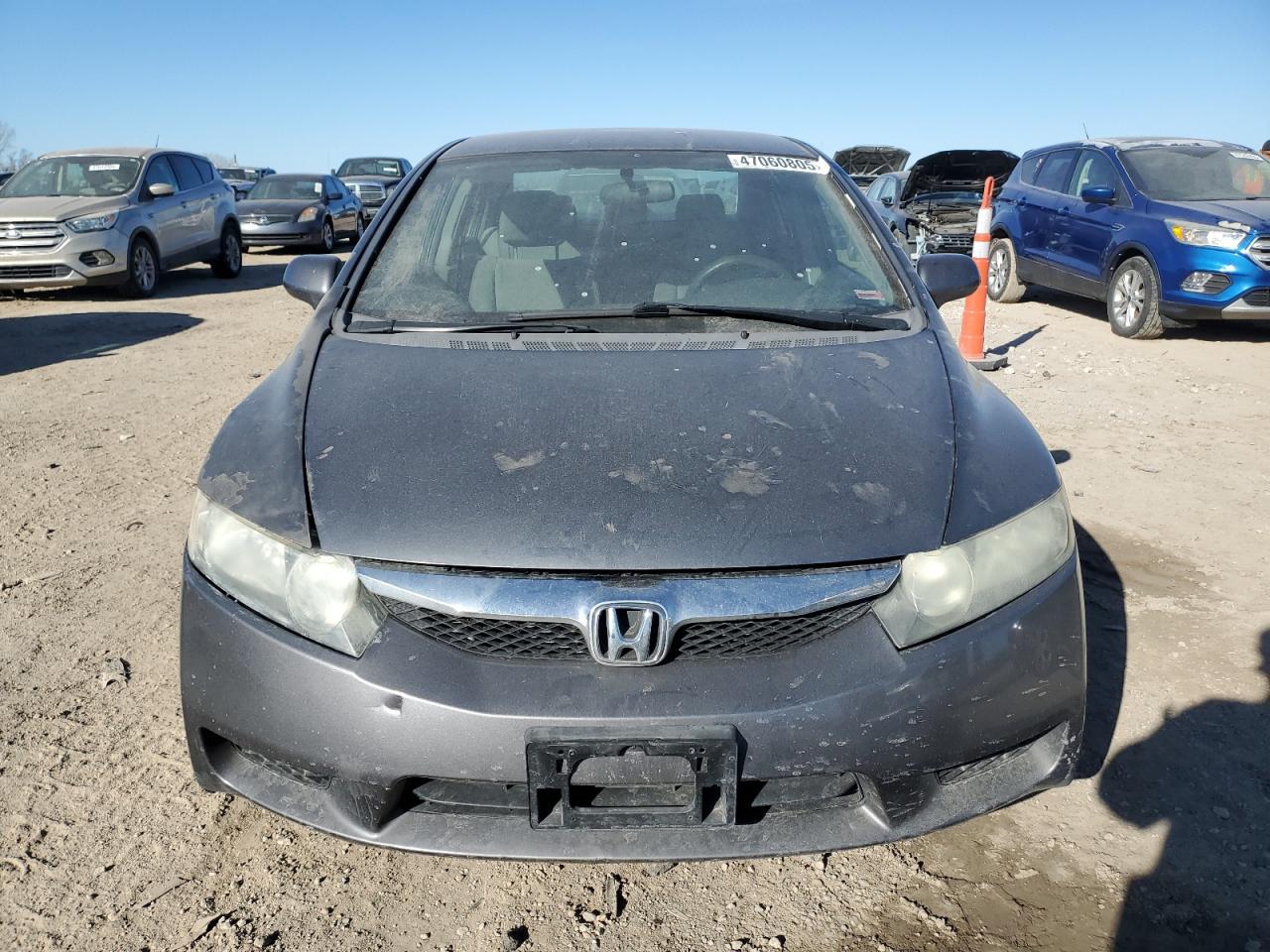 2010 Honda Civic VIN 19XFA1F54AE025492 Copart auction photo, side damage thumbnail 5