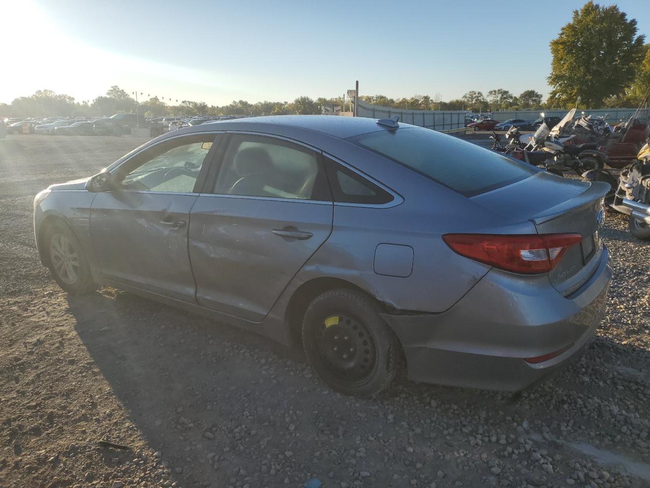 2015 Hyundai Sonata VIN 5NPE24AF6FH127633 Copart auction photo, side damage thumbnail 2