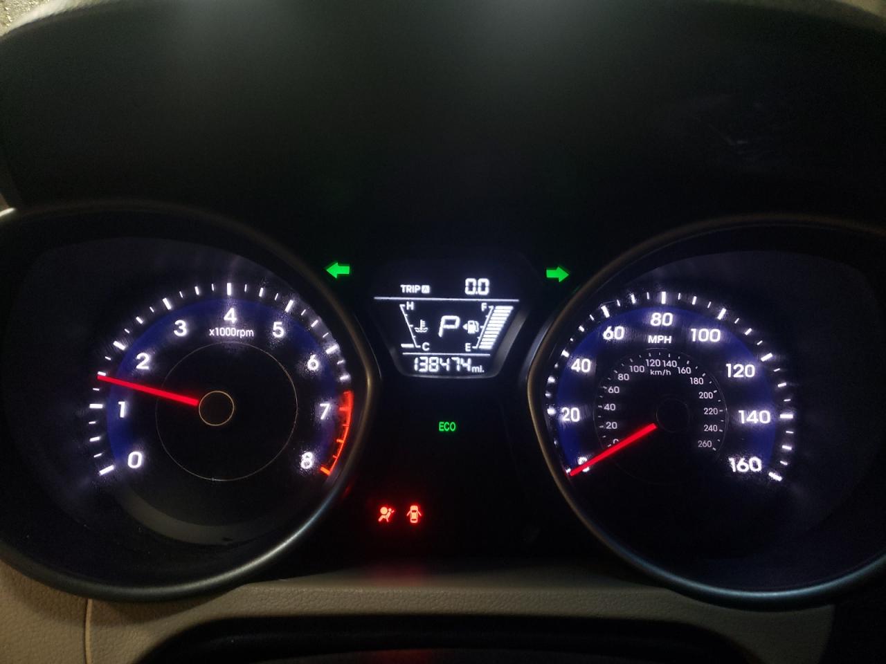 2014 Hyundai Elantra VIN 5NPDH4AE2EH482847 Copart auction photo, front end / side damage thumbnail 9