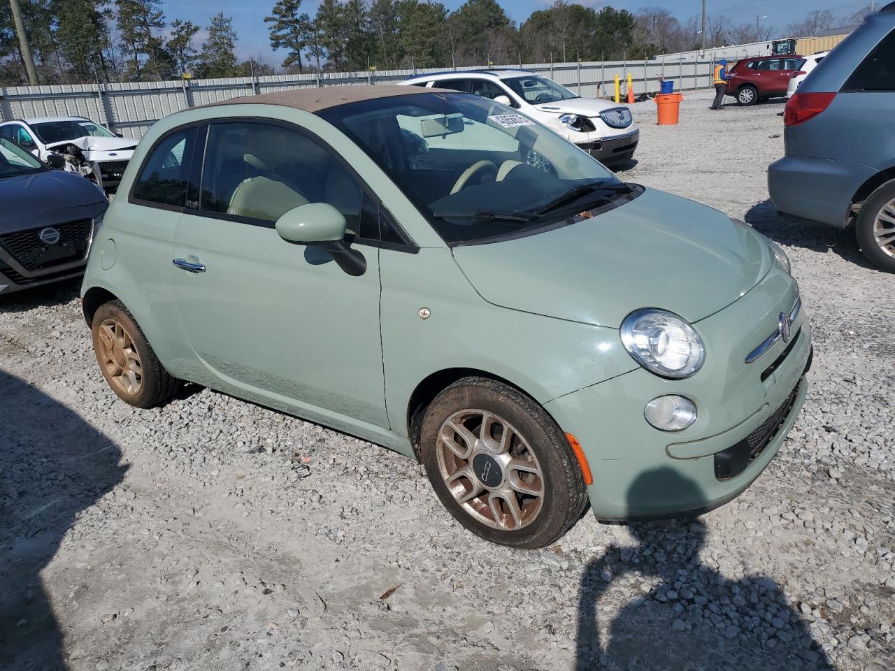 2012 Fiat 500 VIN 3C3CFFDR7CT359977 Copart auction photo, side / minor dent/scratches damage thumbnail 4