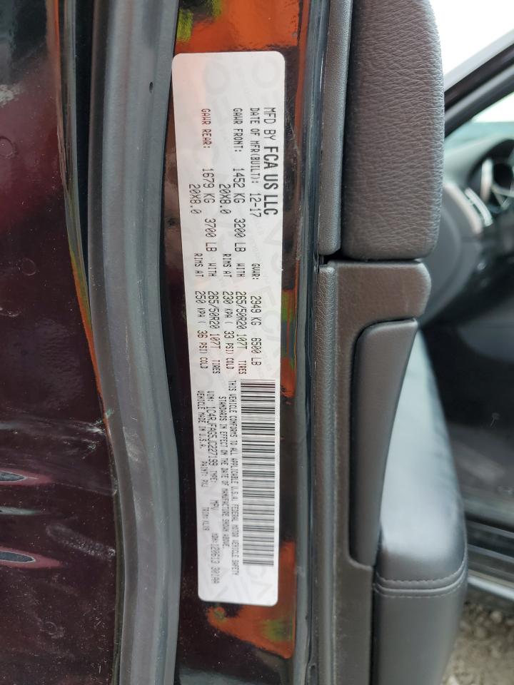 2018 Jeep Grand Cherokee VIN 1C4RJFAG5JC227199 Copart auction photo, front end / vandalism damage thumbnail 14