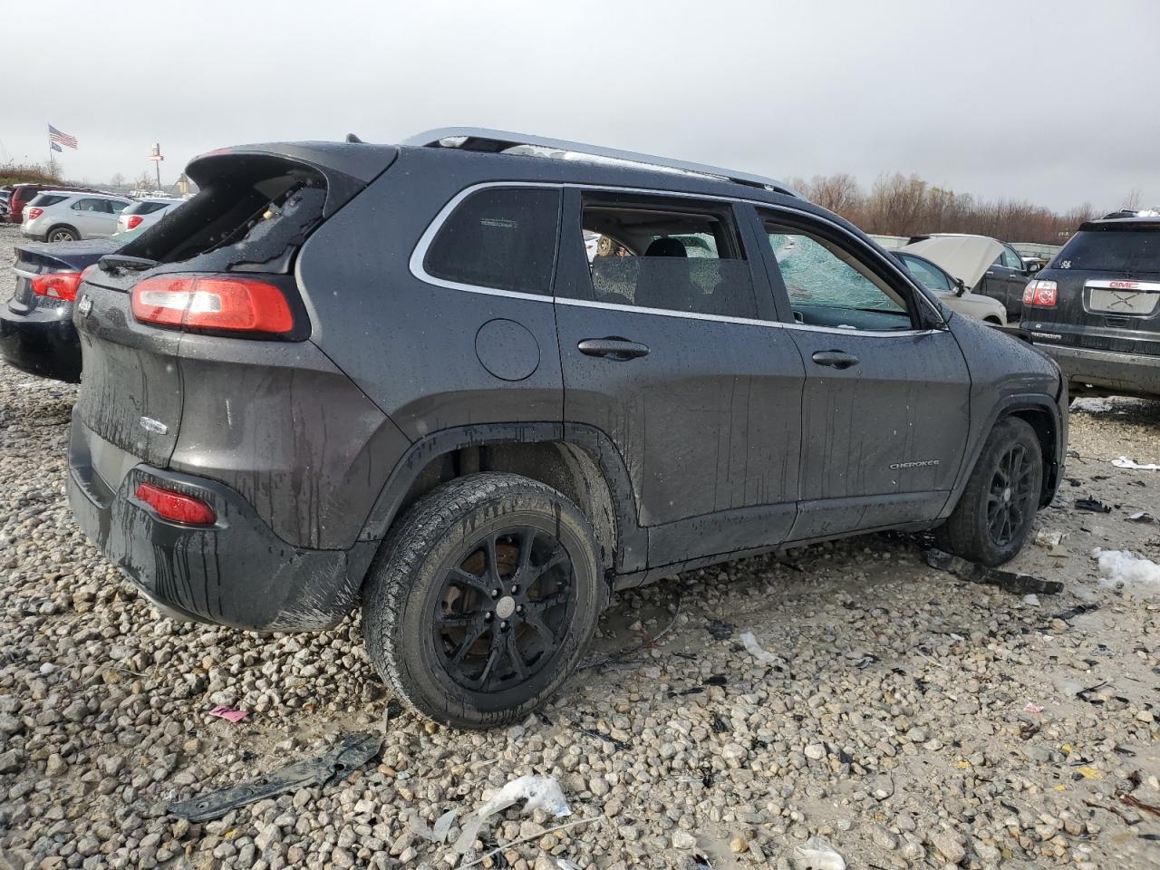 2015 Jeep Grand Cherokee VIN 1C4PJMCS0FW794682 Copart auction photo, front end / top/roof damage thumbnail 3