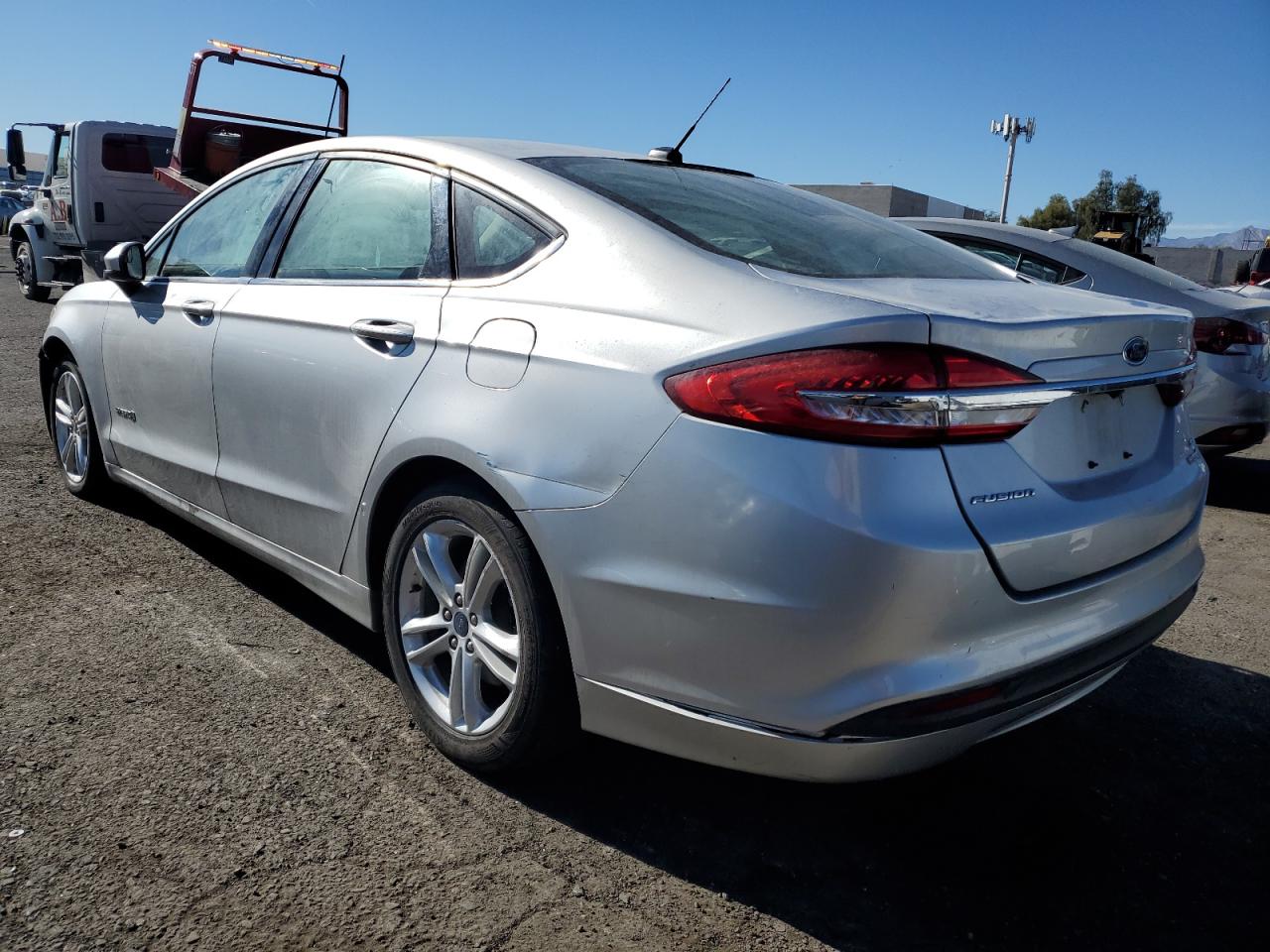 2018 Ford Fusion VIN 3FA6P0LU5JR140007 Copart auction photo, mechanical / front end damage thumbnail 2