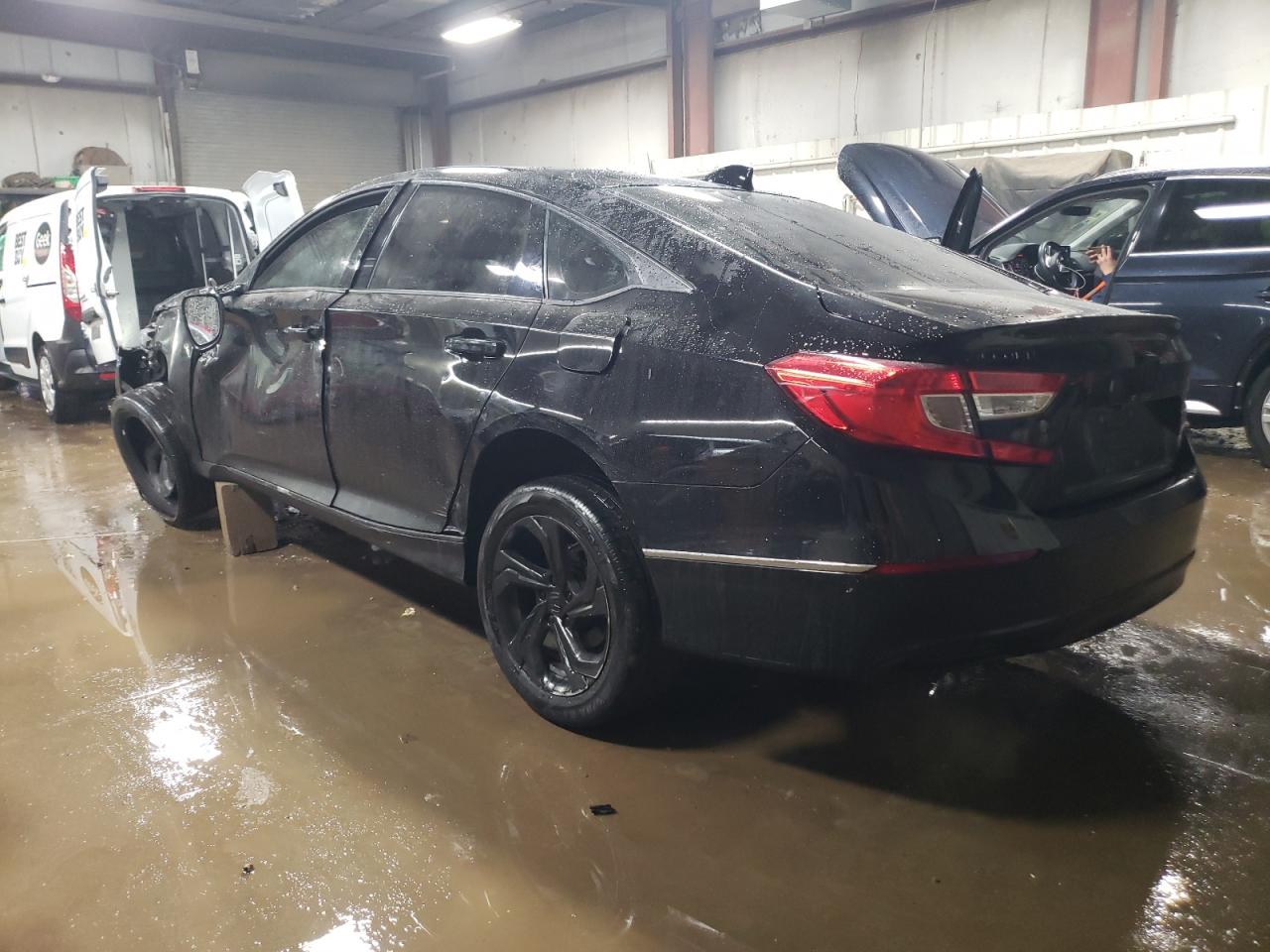2020 Honda Accord VIN 1HGCV1F44LA091143 Copart auction photo, side / front end damage thumbnail 2
