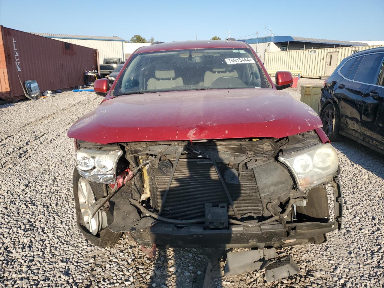 2011 Dodge Durango VIN 1D4RD4GGXBC598463 Copart auction photo, front end damage thumbnail 5