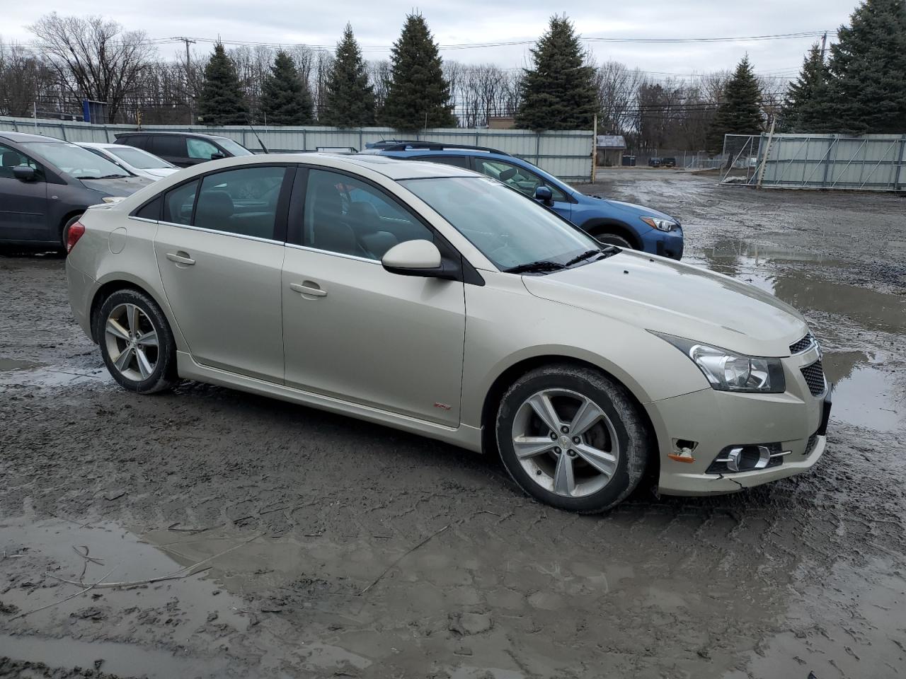 2014 Chevrolet Cruze VIN 1G1PE5SB8E7350642 Copart auction photo, front end / side damage thumbnail 4
