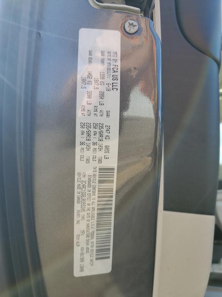 2018 Chrysler Pacifica VIN 2C4RC1GG6JR355205 Copart auction photo, front end / minor dent/scratches damage thumbnail 15