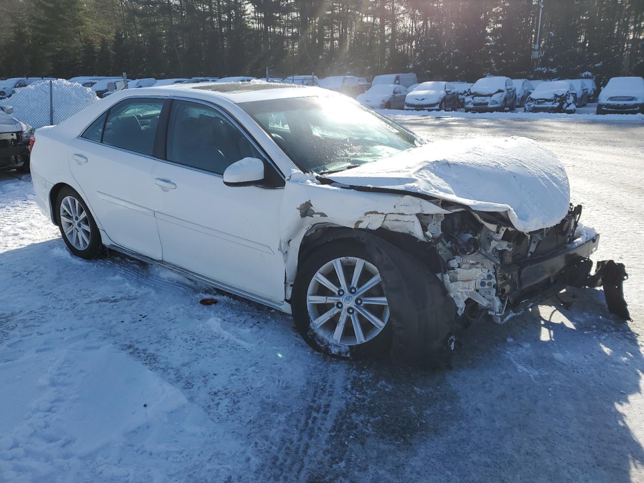 2013 Toyota Camry VIN 4T1BF1FK7DU716314 Copart auction photo, front end / side damage thumbnail 4