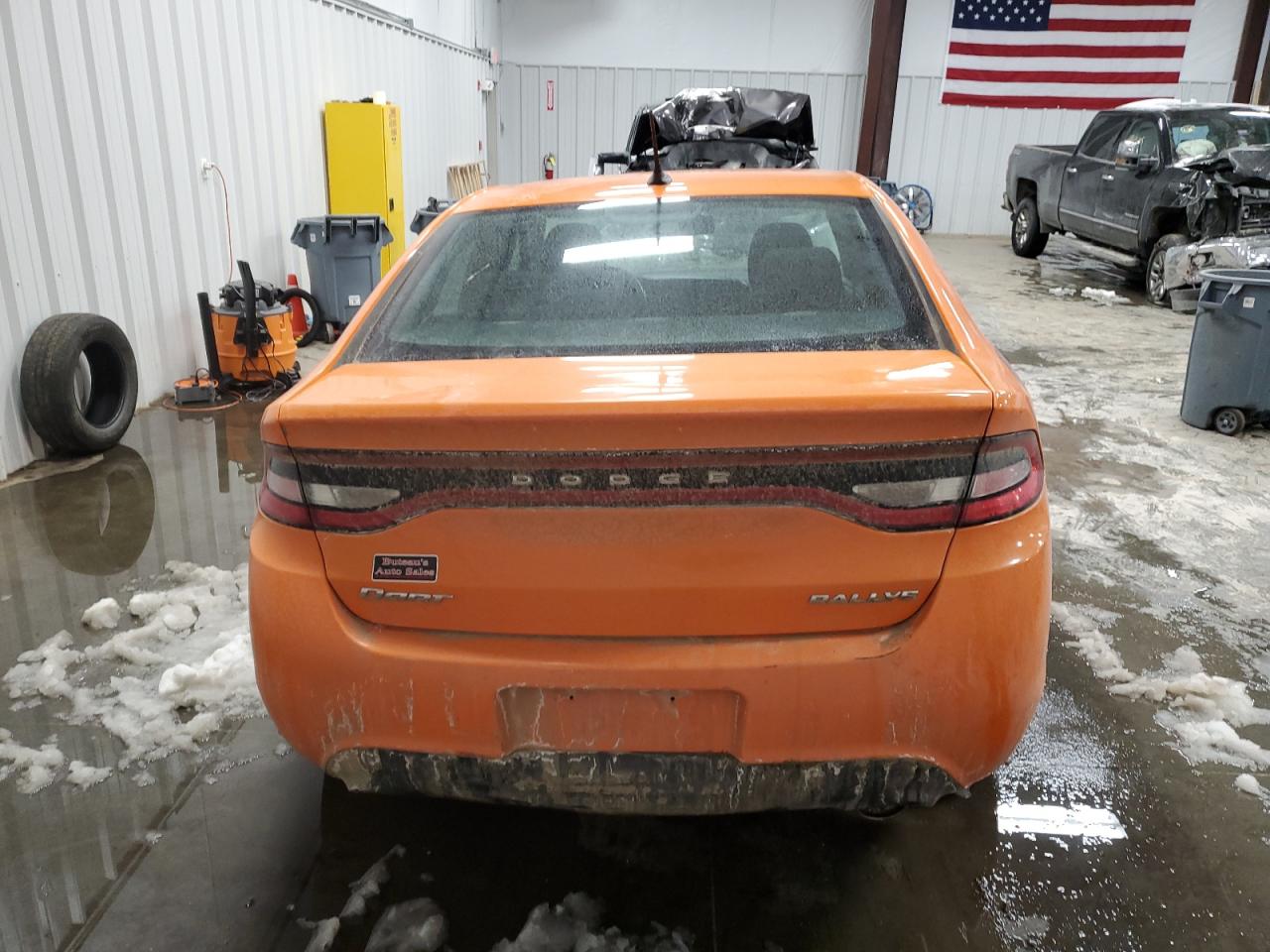 2013 Dodge Dart VIN 1C3CDFBA0DD345994 Copart auction photo, front end / side damage thumbnail 6