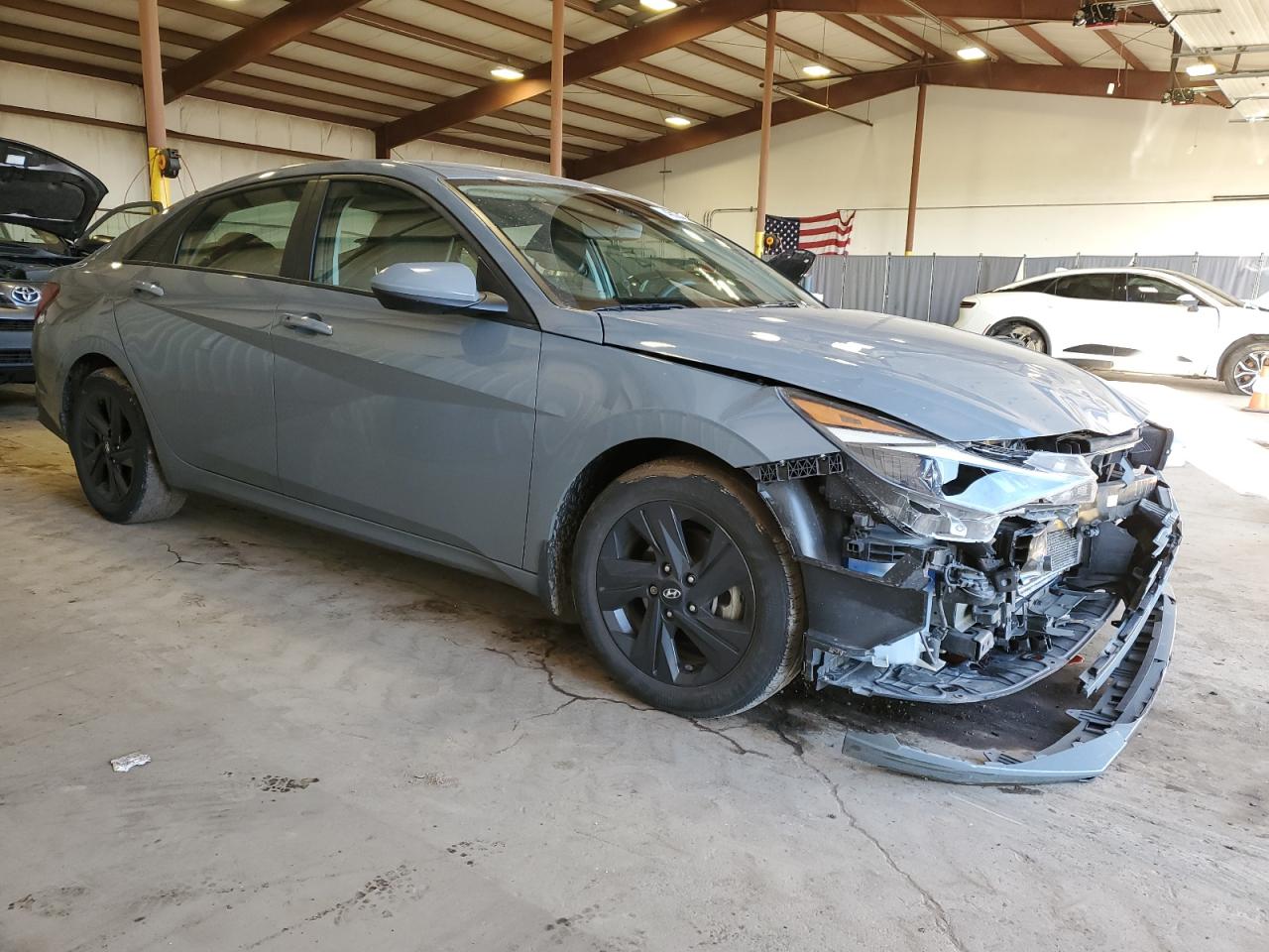 2022 Hyundai Elantra VIN KMHLM4AG4NU318171 Copart auction photo, front end damage thumbnail 4