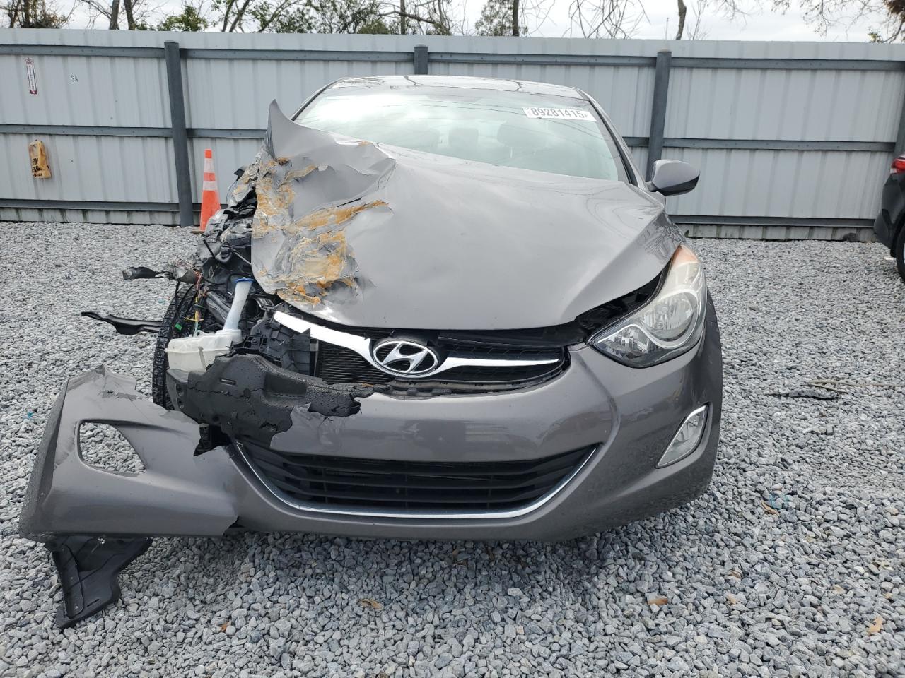 2013 Hyundai Elantra VIN 5NPDH4AE4DH290585 Copart auction photo, front end damage thumbnail 5