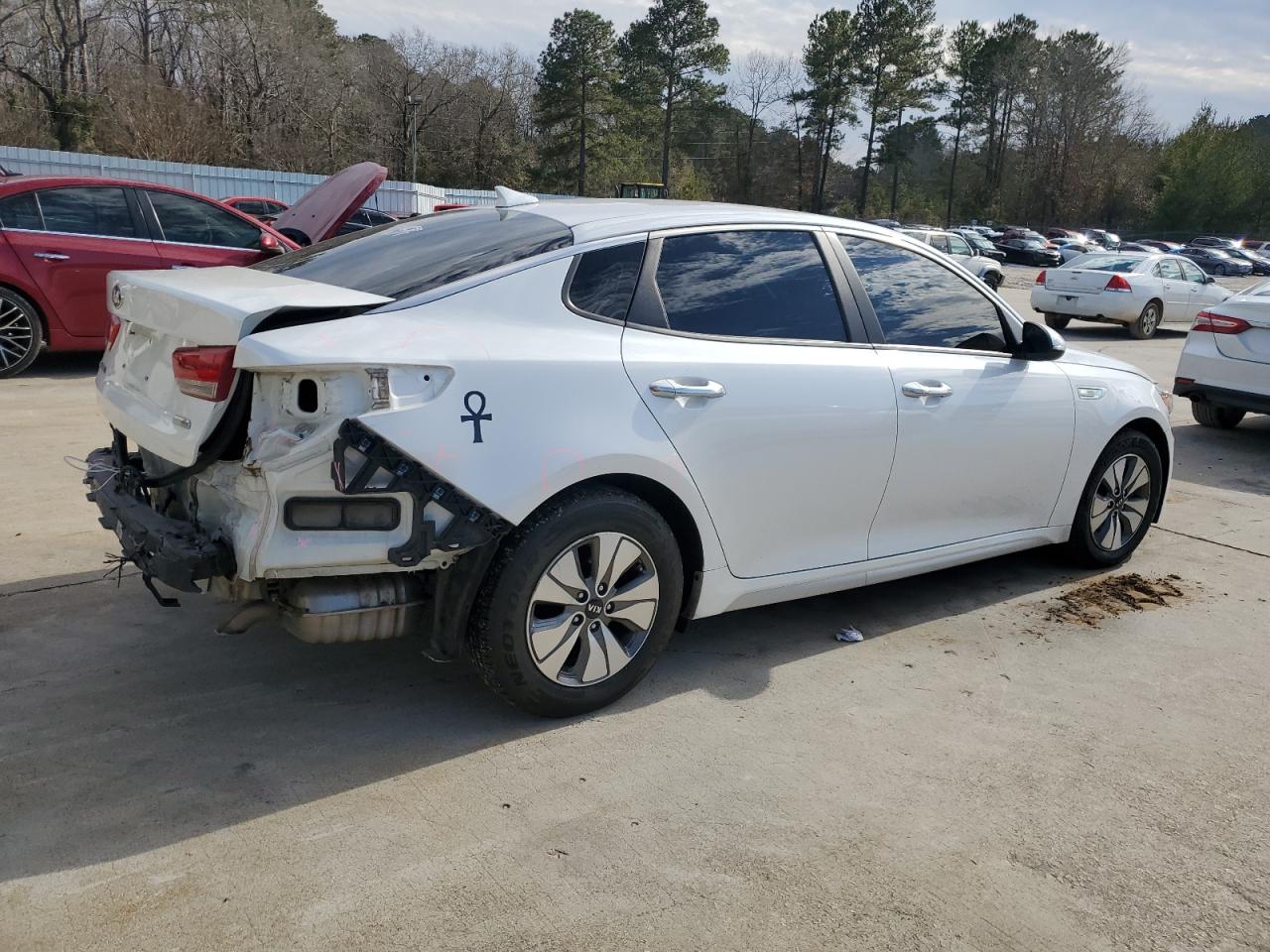 2017 KIA Optima VIN KNAGT4LE1H5009287 Copart auction photo, rear end damage thumbnail 3