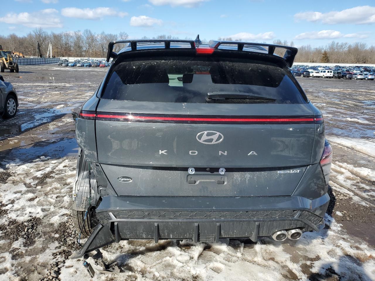 2024 Hyundai Kona VIN KM8HACA3XRU028724 Copart auction photo, rear end damage thumbnail 6