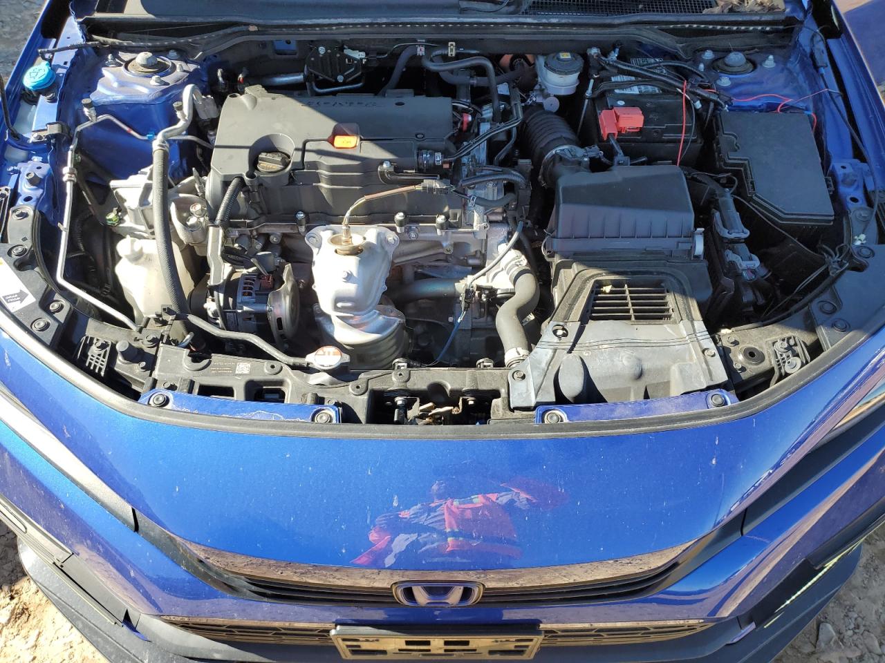 2022 Honda Civic VIN 2HGFE2F56NH594852 Copart auction photo, side / front end damage thumbnail 11