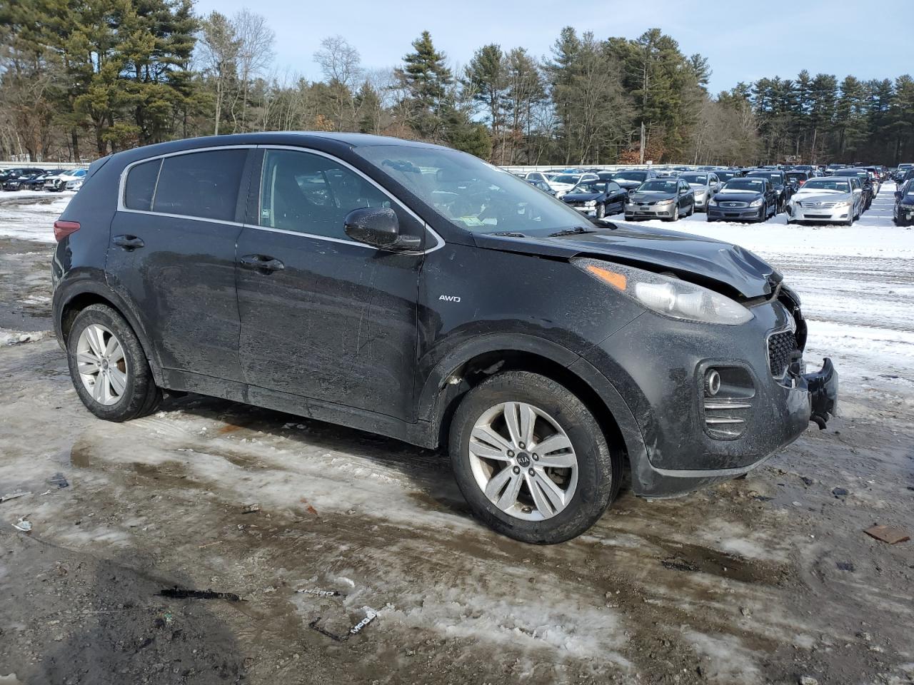 2019 KIA Sportage VIN KNDPMCACXK7579828 Copart auction photo, front end / mechanical damage thumbnail 4