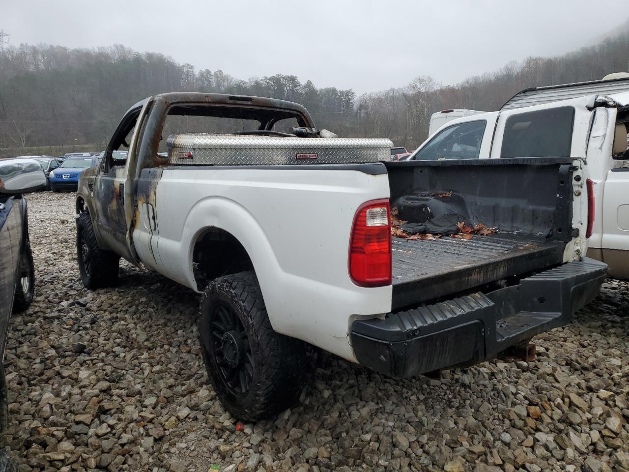 2008 Ford F350 VIN 1FTWF31Y18EE40516 Copart auction photo, burn damage thumbnail 2
