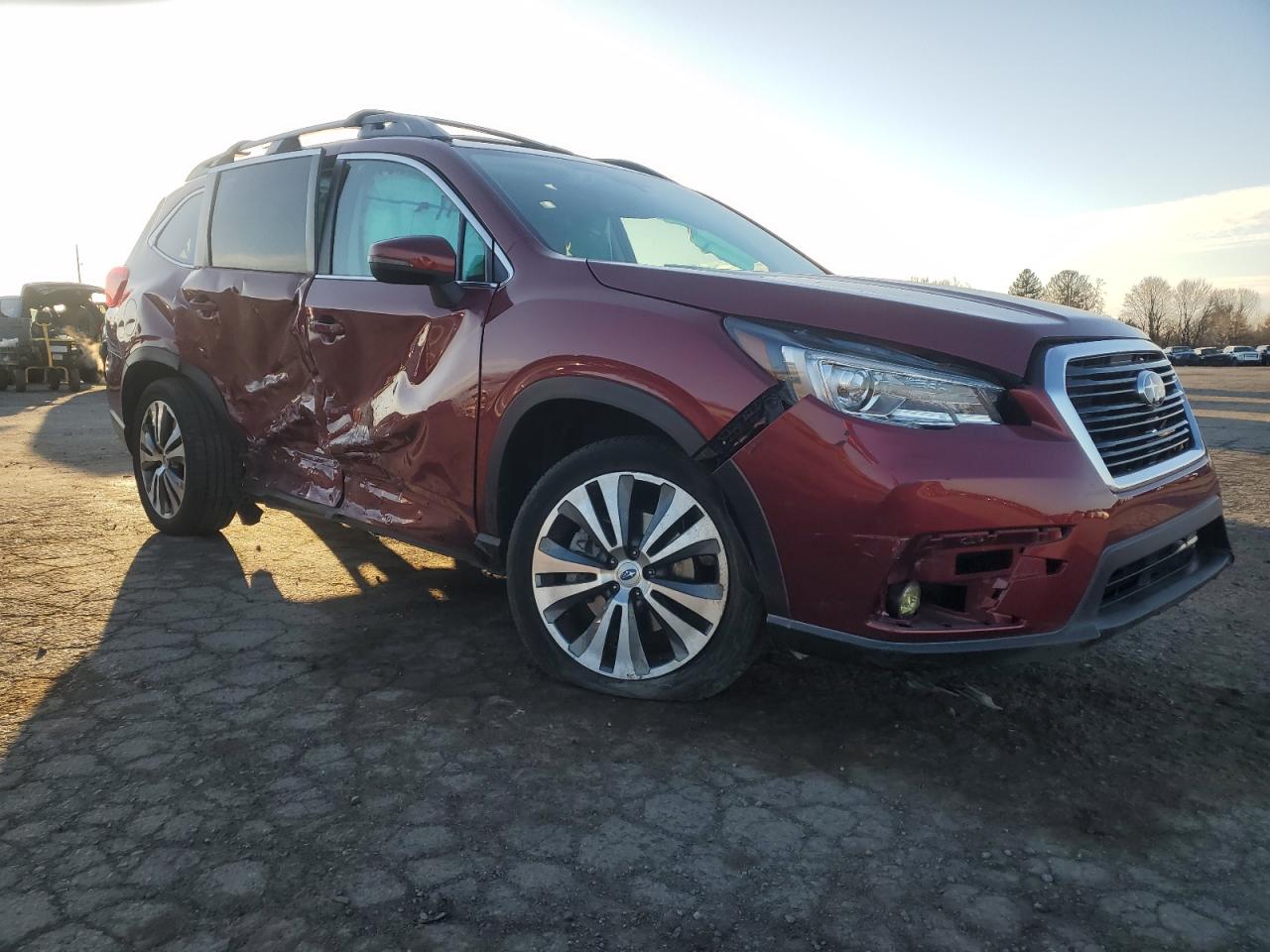 2019 Subaru Ascent VIN 4S4WMAPD8K3477270 Copart auction photo, side / front end damage thumbnail 4