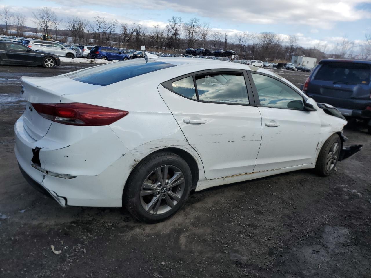 2018 Hyundai Elantra VIN 5NPD84LF6JH289990 Copart auction photo, front end / rear end damage thumbnail 3