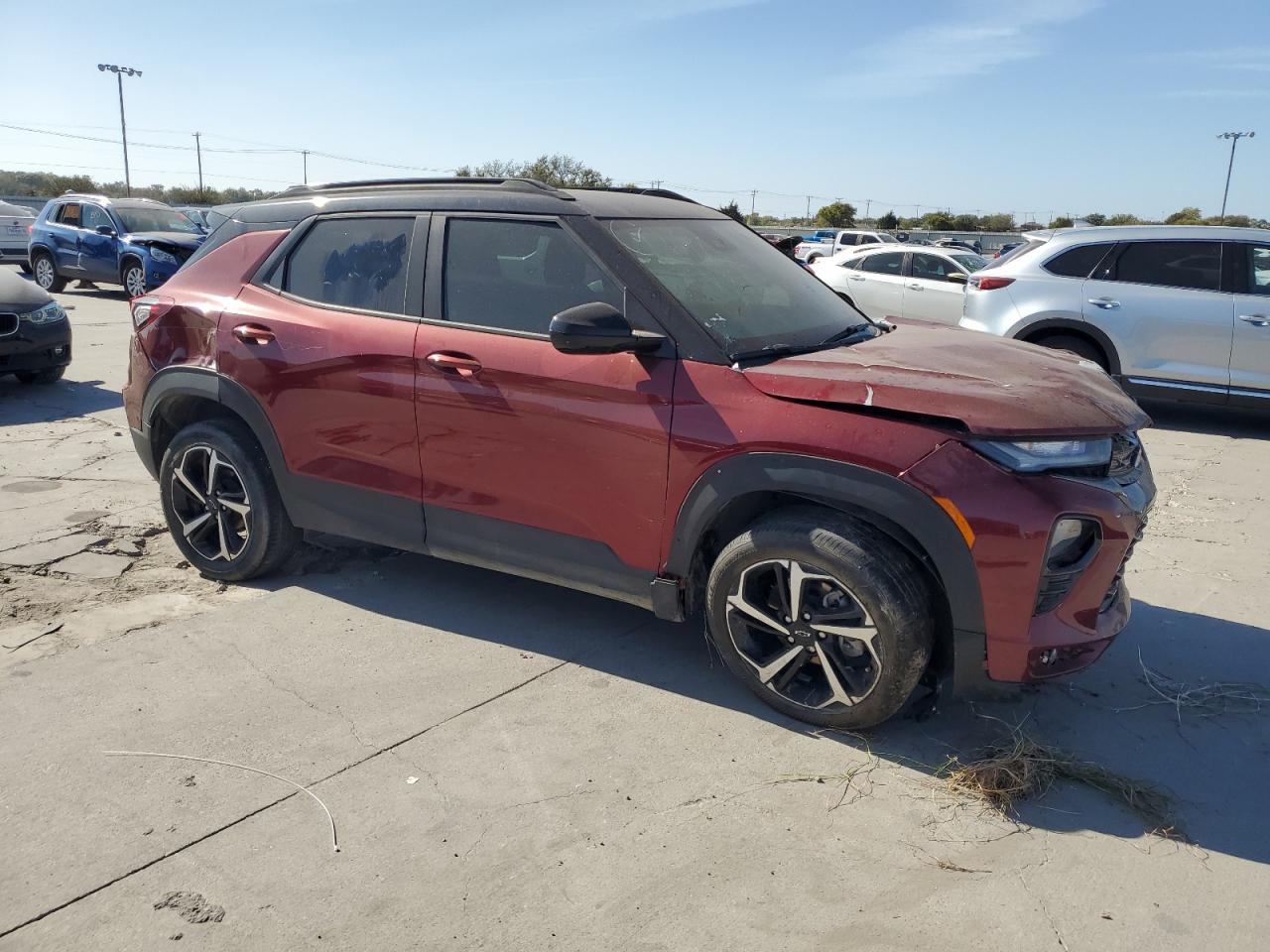2022 Chevrolet TrailBlazer VIN KL79MTSL3NB067804 Copart auction photo, front end / side damage thumbnail 4