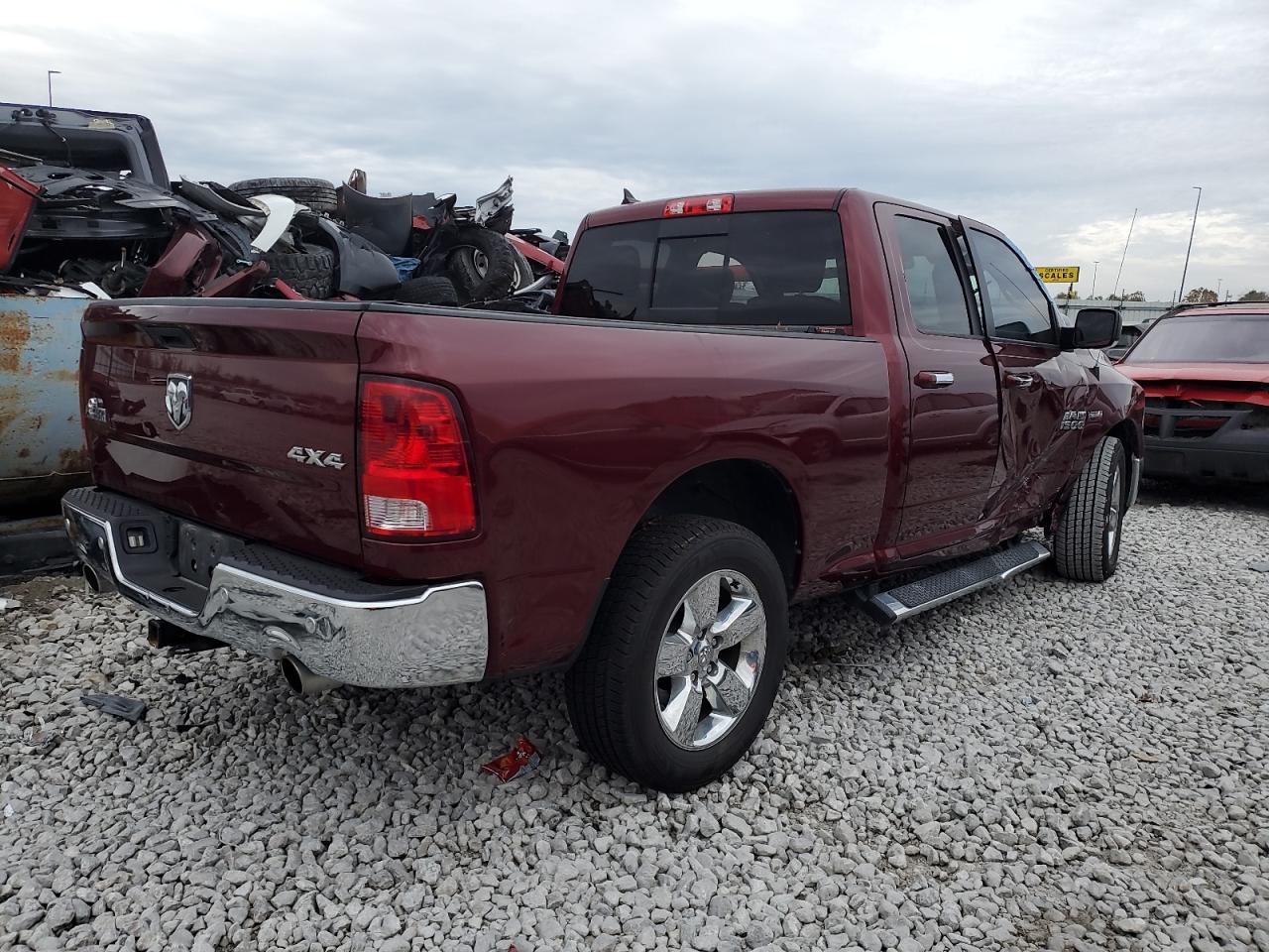 2017 RAM 1500 VIN 1C6RR7GT2HS530905 Copart auction photo, front end damage thumbnail 3