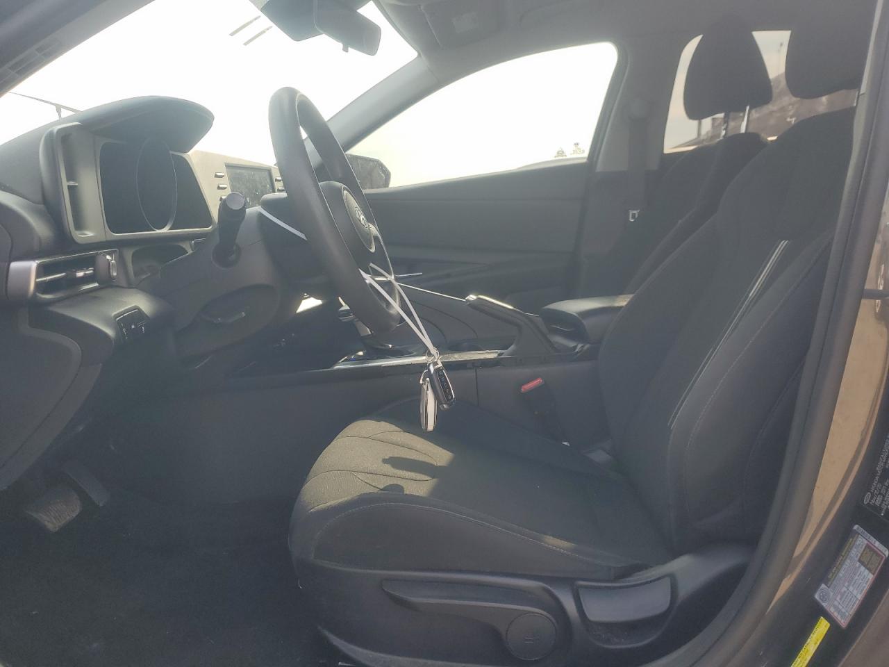 2021 Hyundai Elantra VIN 5NPLM4AG2MH010574 Copart auction photo, front end / side damage thumbnail 7