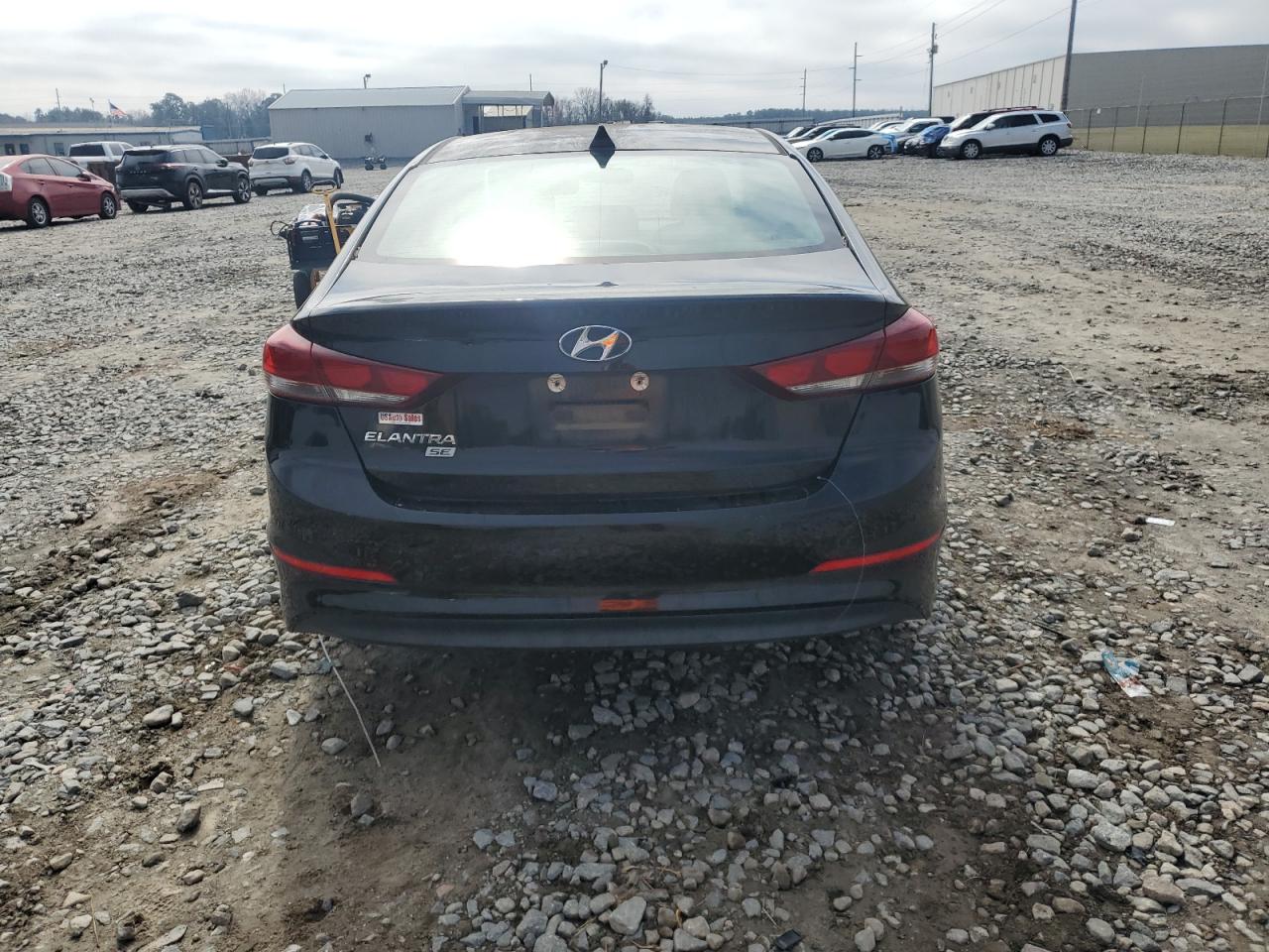 2017 Hyundai Elantra VIN KMHD74LFXHU090973 Copart auction photo, side / rear end damage thumbnail 6