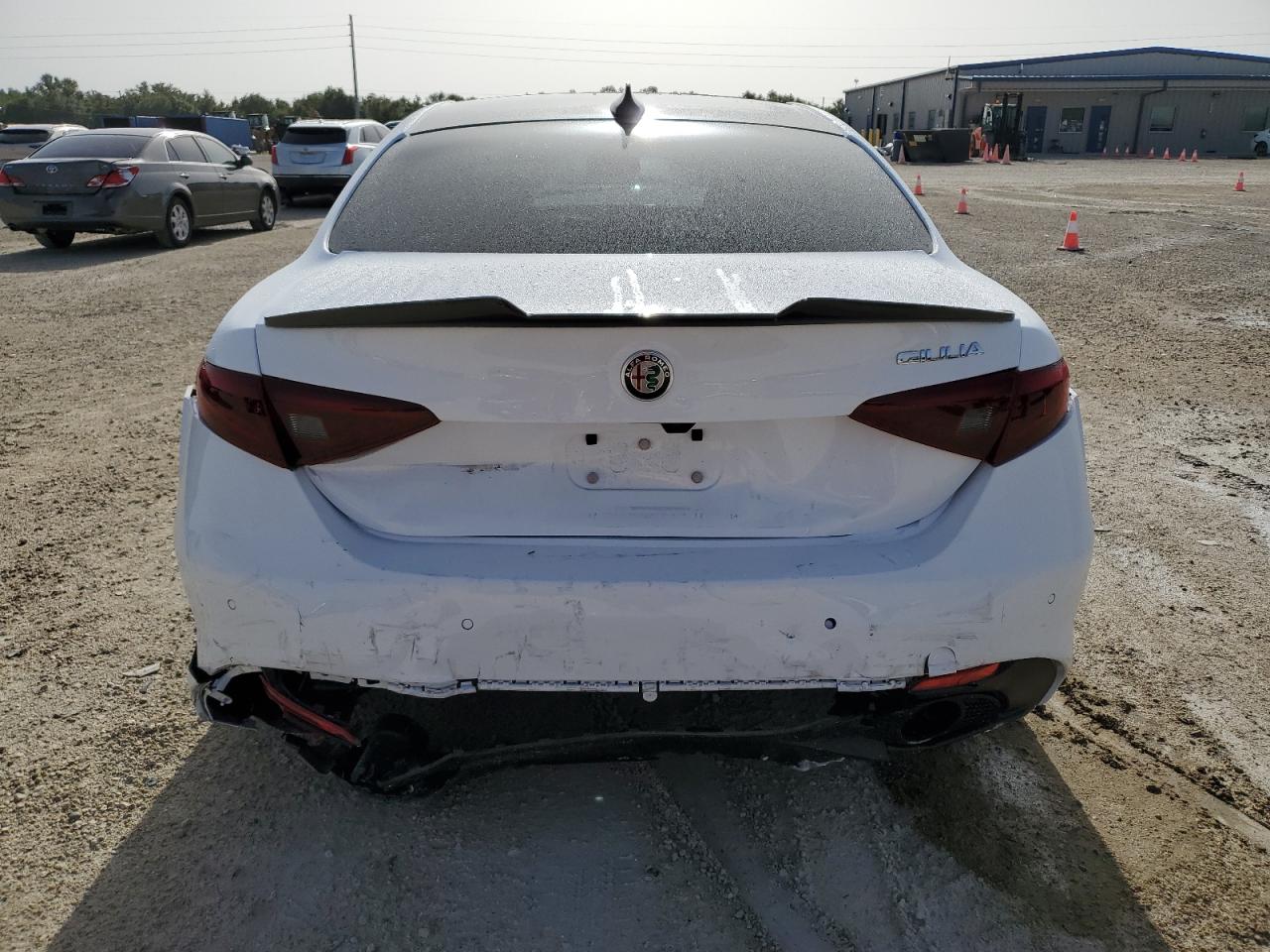 2022 Alfa Romeo Giulia VIN ZARFAMBN4N7663809 Copart auction photo, front end / rear end damage thumbnail 6