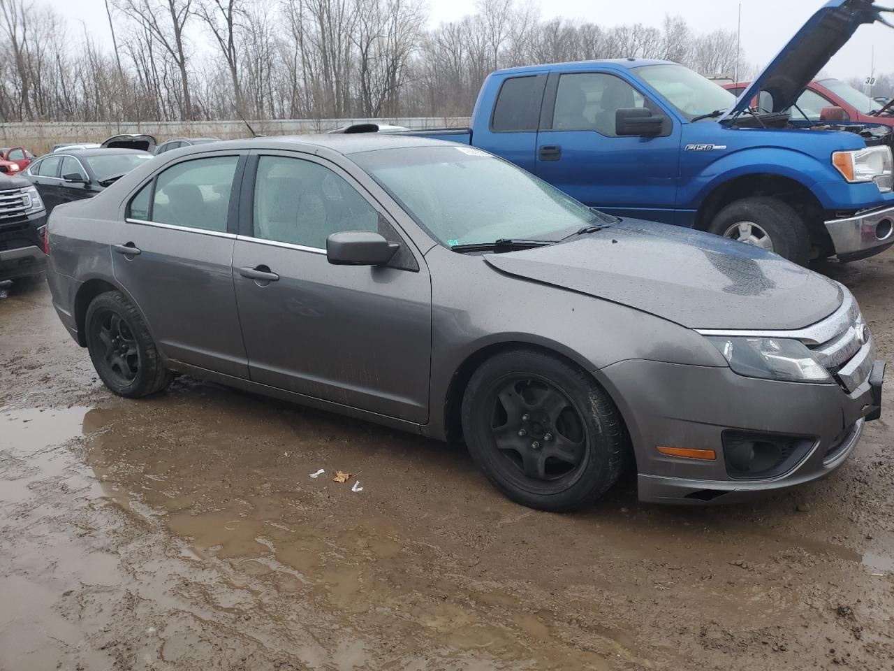 2010 Ford Fusion VIN 3FAHP0HA0AR395557 Copart auction photo, front end / side damage thumbnail 4