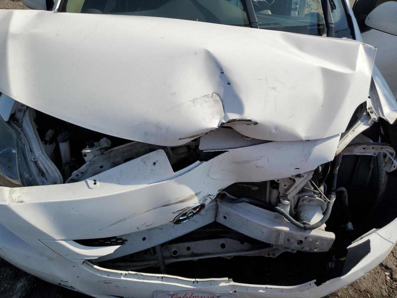 2007 Toyota Yaris VIN JTDBT923771116893 Copart auction photo, all over damage thumbnail 11