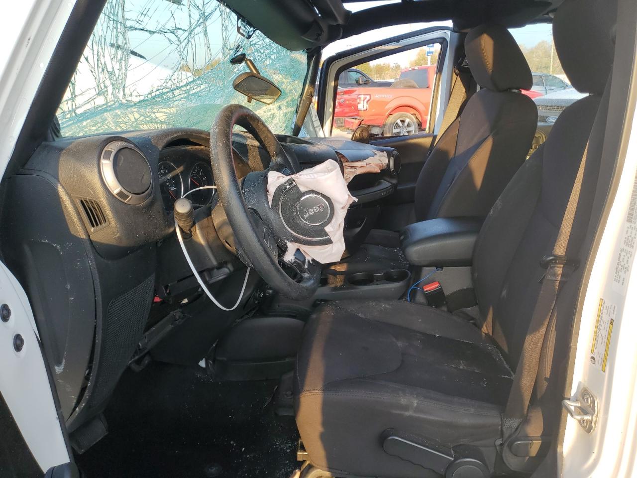 2014 Jeep Wrangler VIN 1C4BJWDG2EL294653 Copart auction photo, front end / mechanical damage thumbnail 7