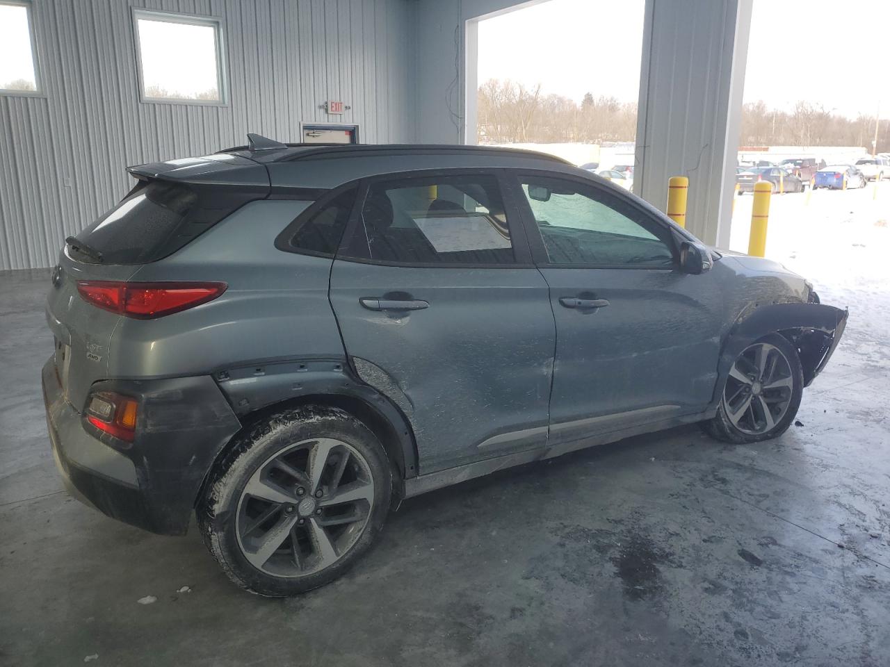 2019 Hyundai Kona VIN KM8K3CA54KU369446 Copart auction photo, front end / rear end damage thumbnail 3