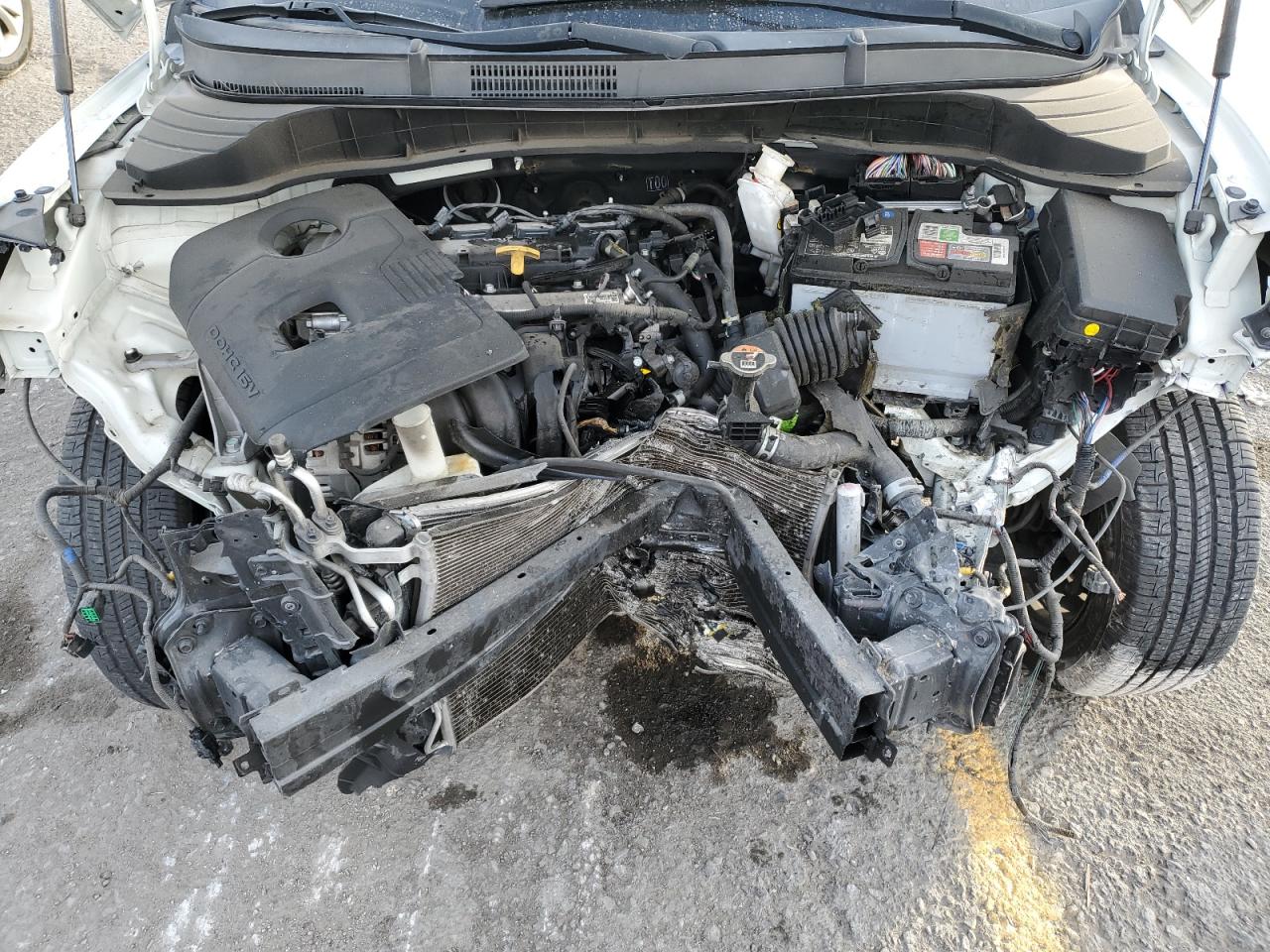 2020 KIA Soul VIN KNDJ23AUXL7702159 Copart auction photo, front end / side damage thumbnail 12