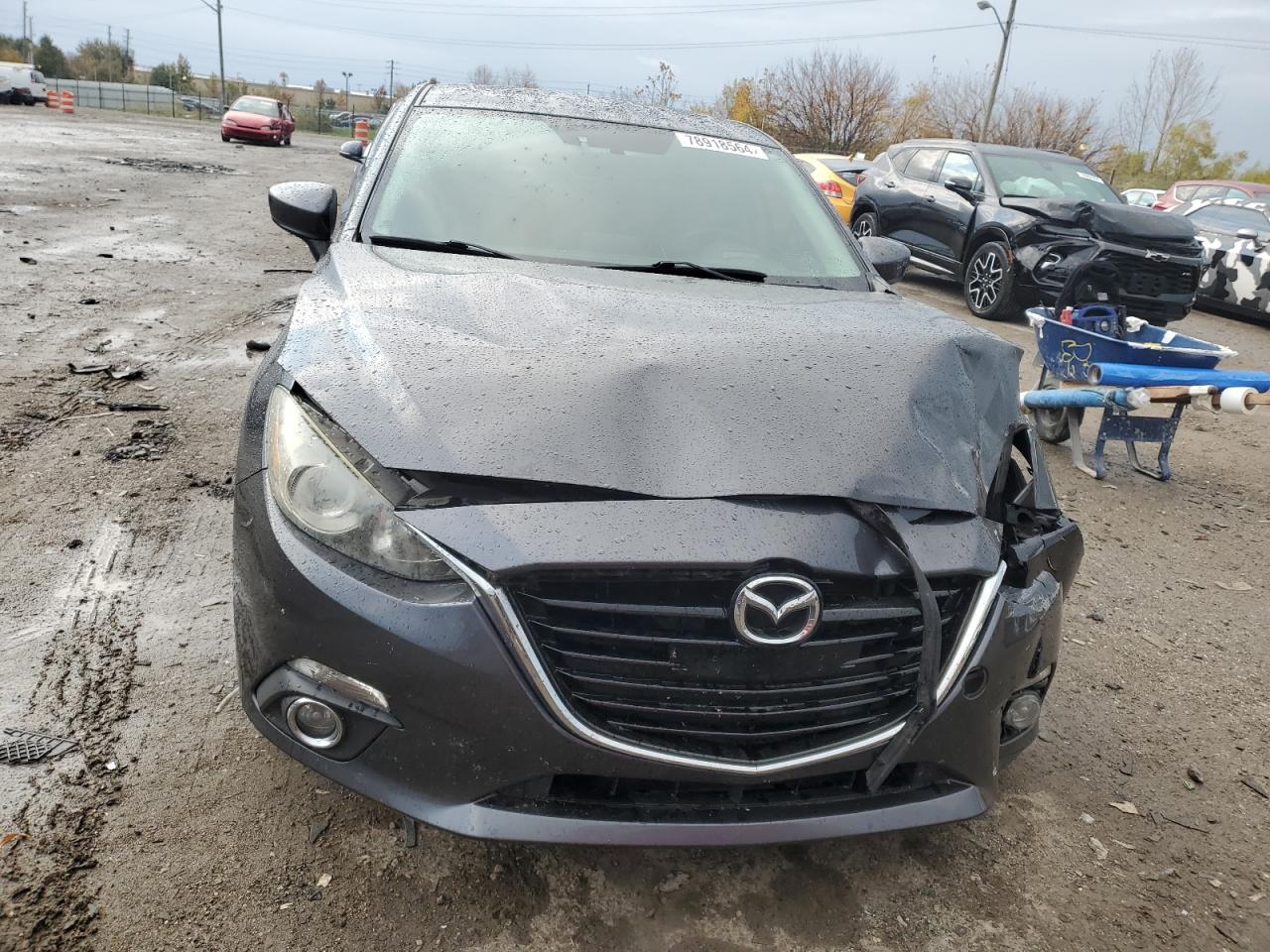 2016 Mazda 3 VIN JM1BM1W31G1279631 Copart auction photo, front end / mechanical damage thumbnail 5