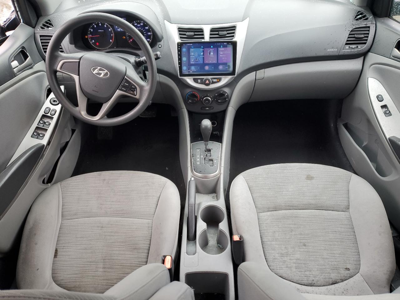 2016 Hyundai Accent VIN KMHCT5AE8GU259796 Copart auction photo, front end / side damage thumbnail 8