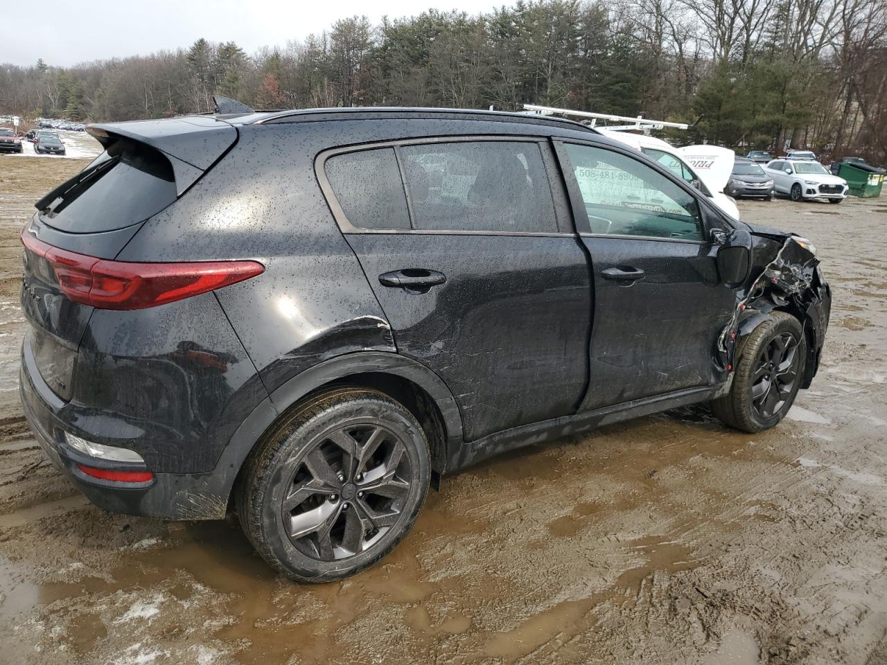 2022 KIA Sportage VIN KNDP6CAC5N7011579 Copart auction photo, all over damage thumbnail 3