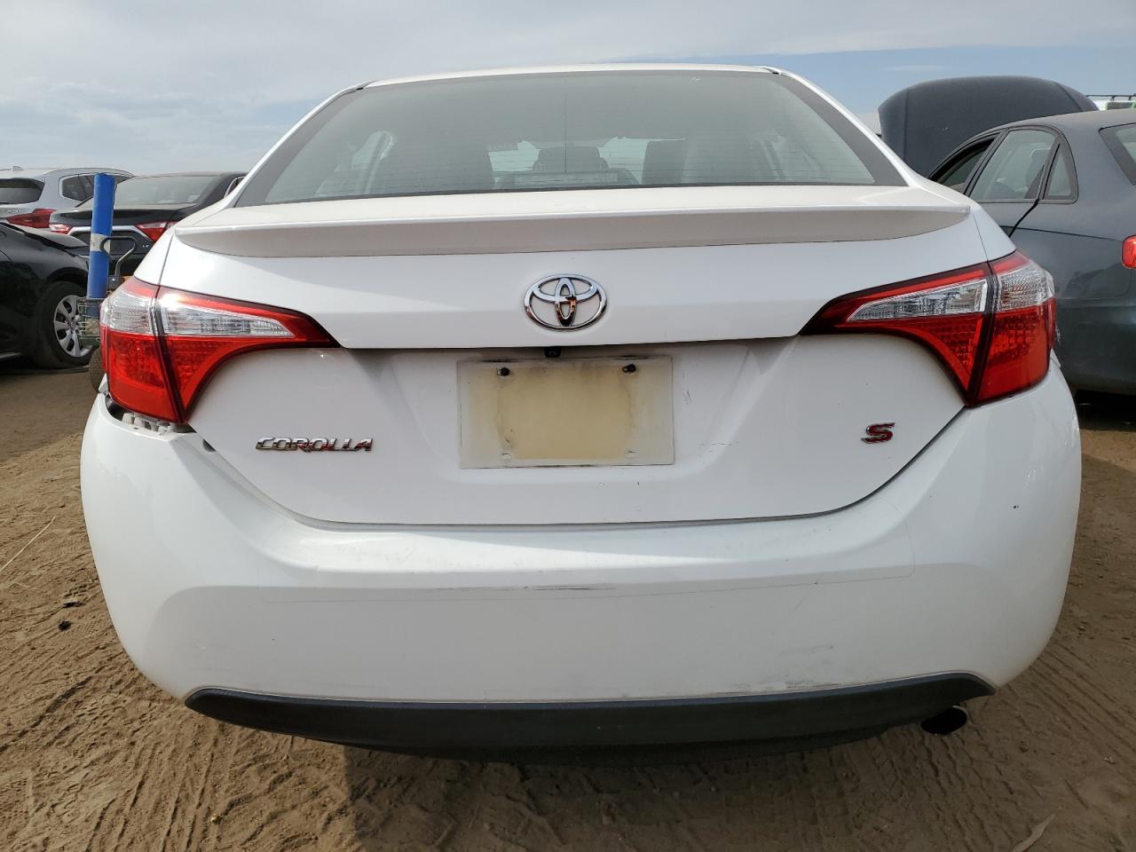 2014 Toyota Corolla VIN 5YFBURHE5EP086114 Copart auction photo, front end / rear end damage thumbnail 6