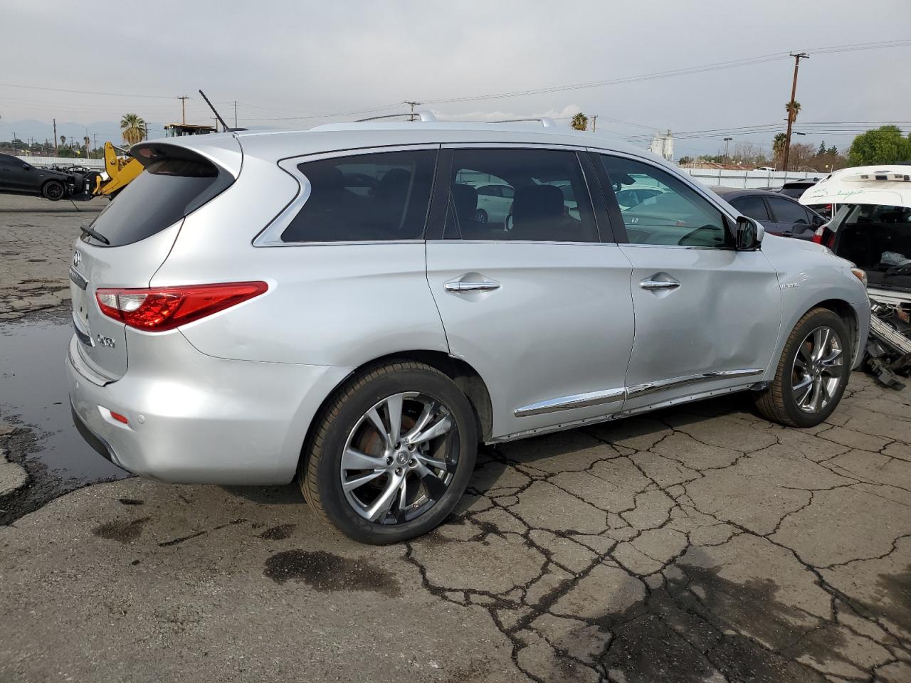 2014 Infiniti QX60 VIN 5N1CL0MM7EC535605 Copart auction photo, side / normal wear damage thumbnail 3