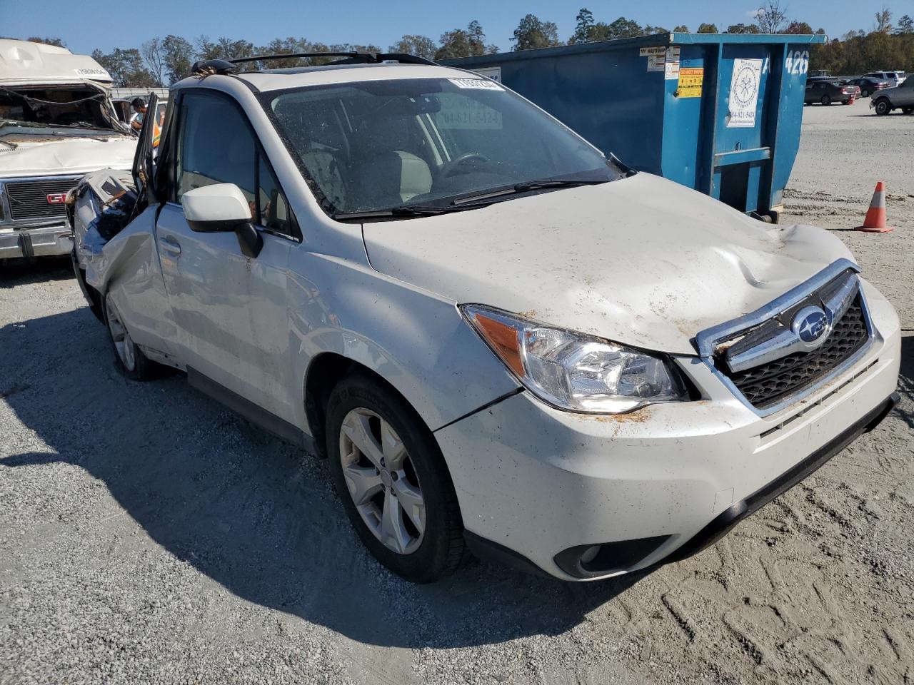 2014 Subaru Forester VIN JF2SJAHC4EH477423 Copart auction photo, top/roof / all over damage thumbnail 4