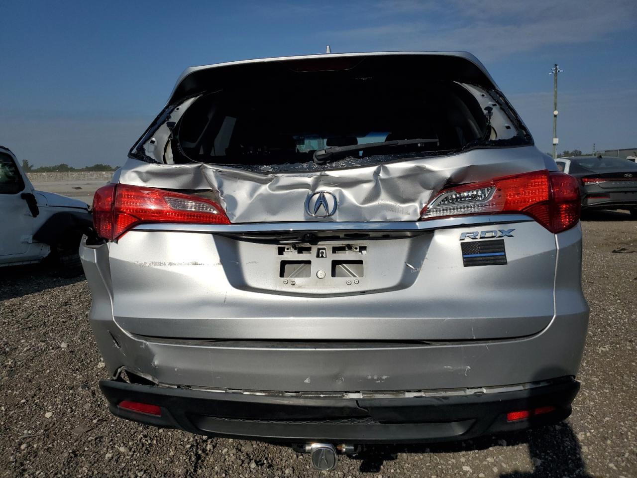 2013 Acura RDX VIN 5J8TB3H58DL006224 Copart auction photo, rear end / front end damage thumbnail 6