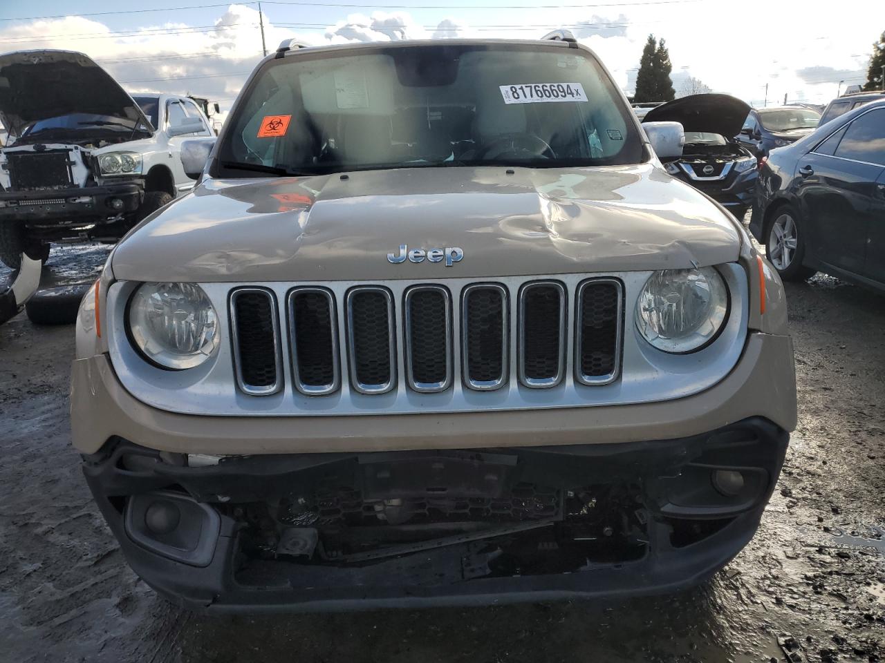 2015 Jeep Renegade VIN ZACCJBDT3FPC48448 Copart auction photo, rear end / front end damage thumbnail 5