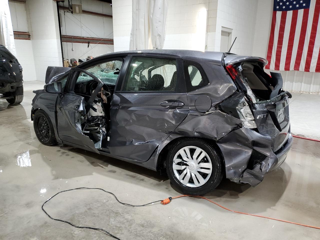 2017 Honda Fit VIN JHMGK5H57HS022596 Copart auction photo, front end / side damage thumbnail 2