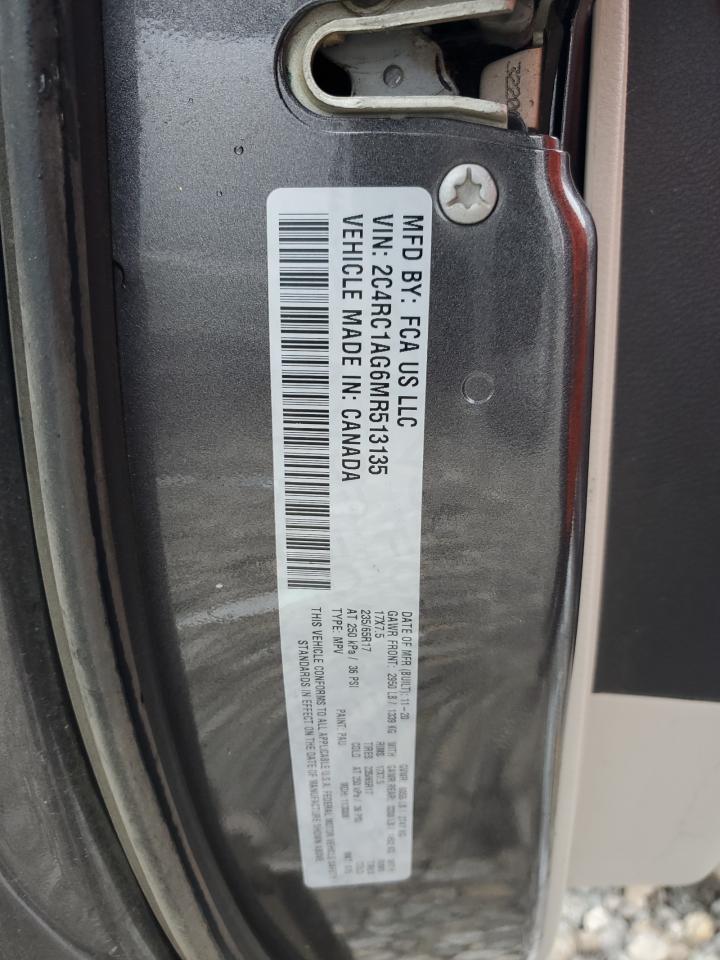 2021 Chrysler Voyager VIN 2C4RC1AG6MR513135 Copart auction photo, front end damage thumbnail 13
