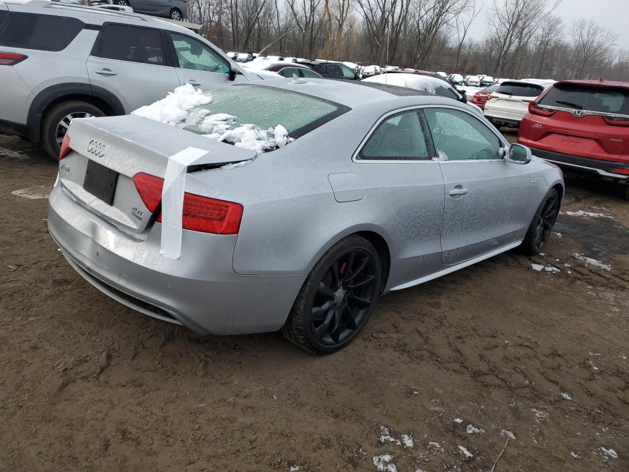 2015 Audi A5 VIN WAUMFAFR0FA050344 Copart auction photo, rear end damage thumbnail 3