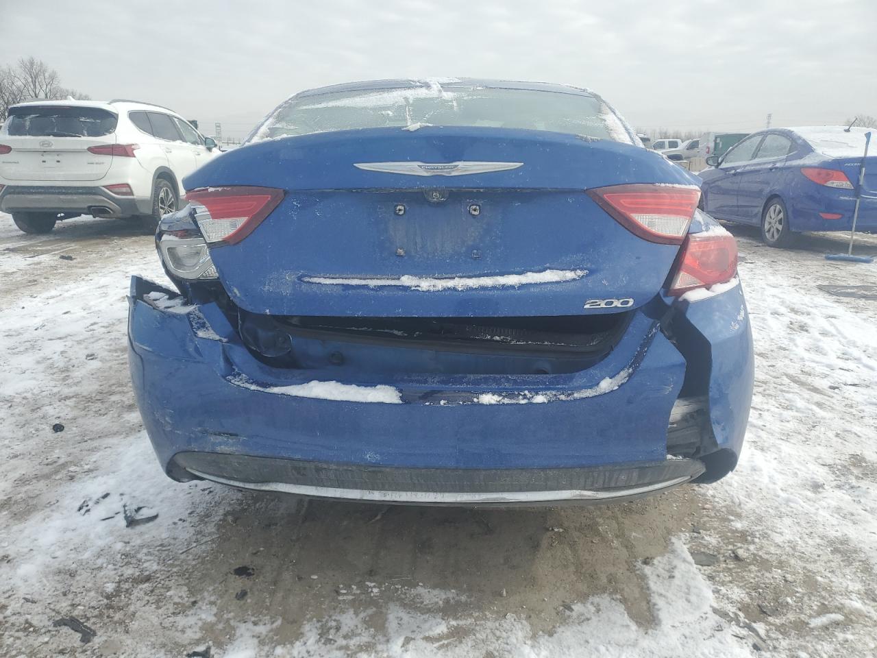 2016 Chrysler 200 VIN 1C3CCCABXGN104602 Copart auction photo, rear end damage thumbnail 6