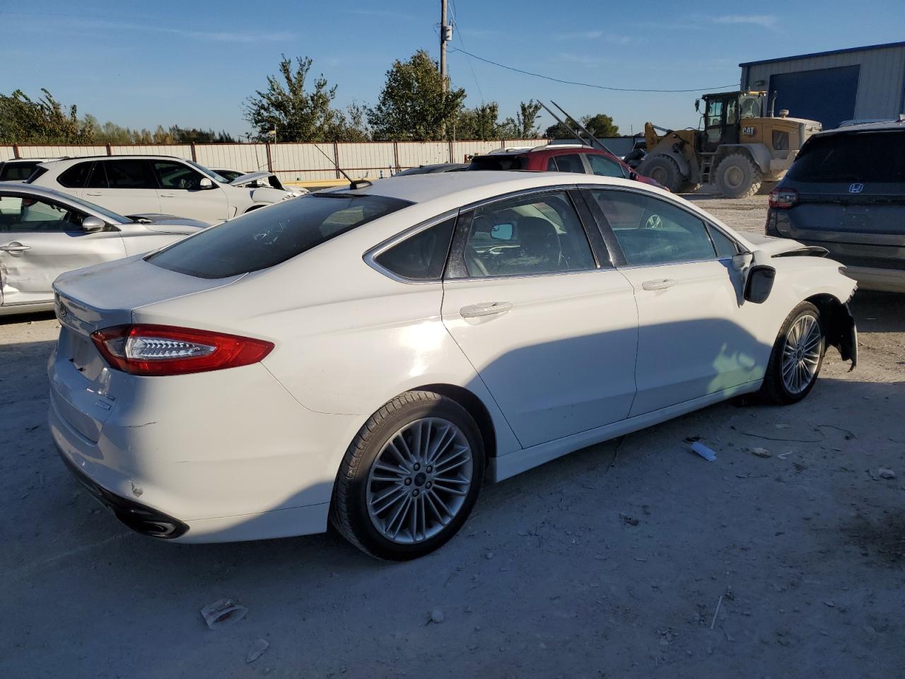 2014 Ford Fusion VIN 3FA6P0H92ER242486 Copart auction photo, front end / rear end damage thumbnail 3
