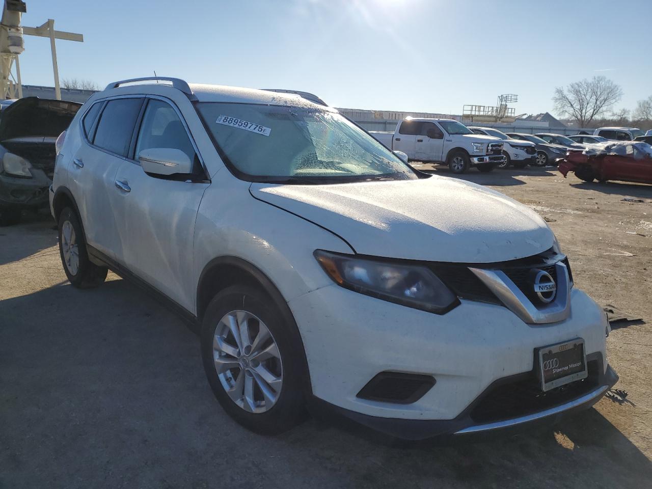 2014 Nissan Rogue VIN 5N1AT2MV6EC777572 Copart auction photo, front end damage thumbnail 4