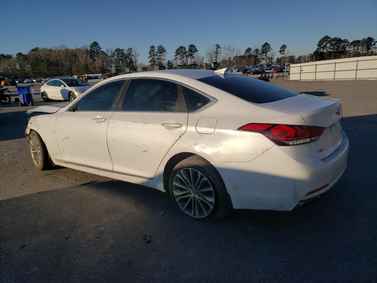 2017 Genesis G80 VIN KMHGN4JEXHU194666 Copart auction photo, all over damage thumbnail 2