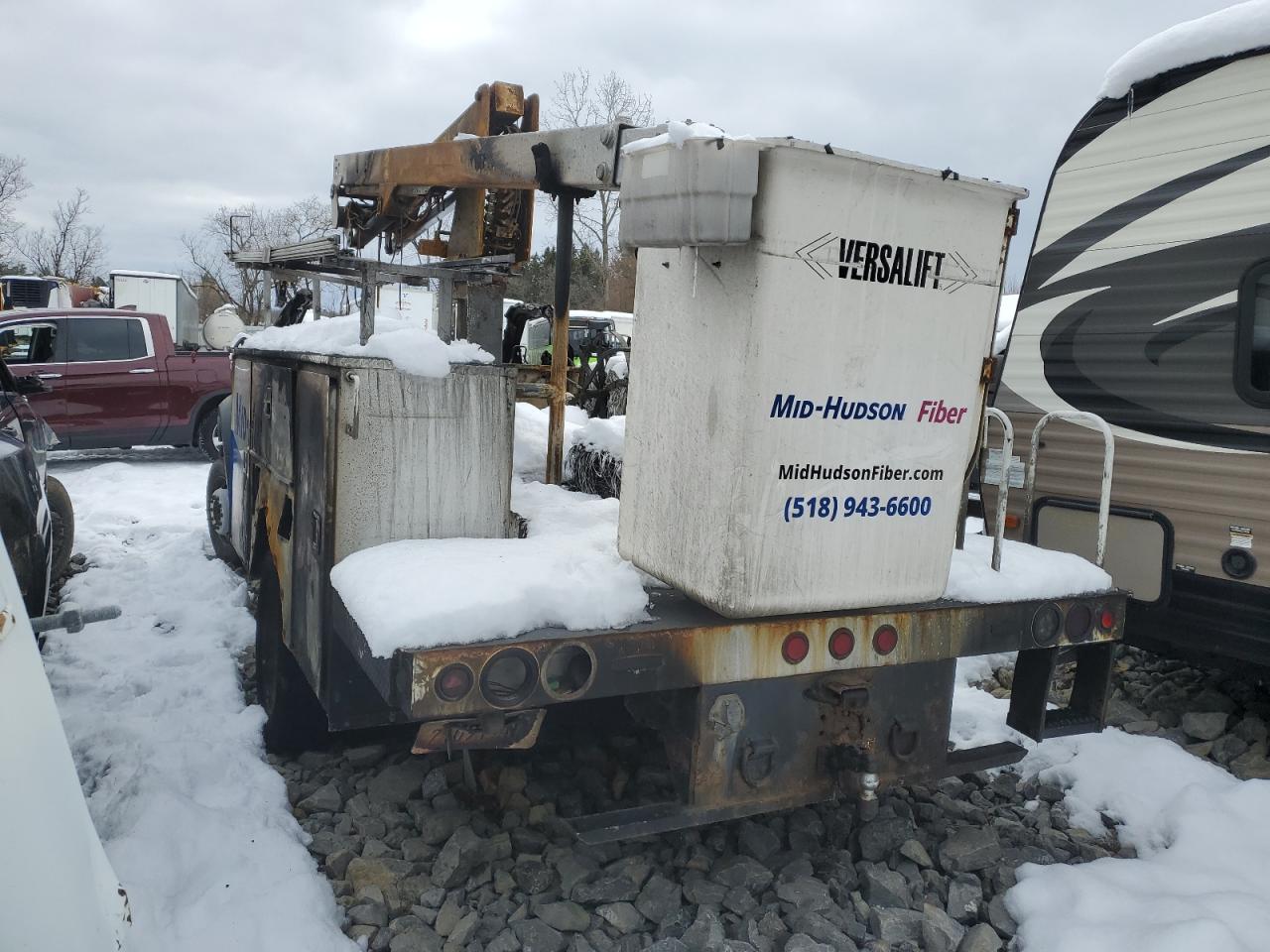 2020 Ford F450 VIN 1FDTF4GNXLDA10287 Copart auction photo, burn damage thumbnail 3