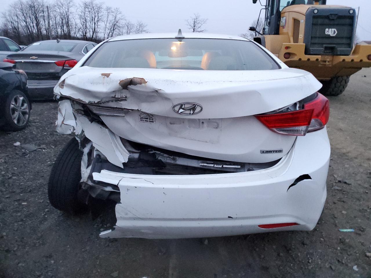 2012 Hyundai Elantra VIN 5NPDH4AE7CH150559 Copart auction photo, front end / rear end damage thumbnail 6